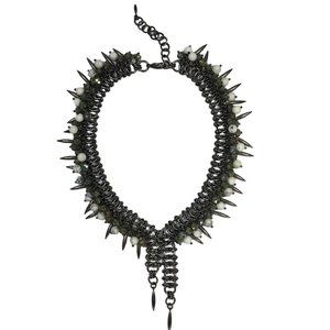 Gunmetal & Marble Amanda Collar